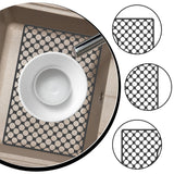 Maxbell Kitchen Sink Mat with Center Drain Grid Multipurpose Silicone Sink Protector Black