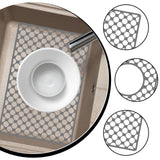 Maxbell Kitchen Sink Mat with Center Drain Grid Multipurpose Silicone Sink Protector Gray