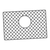 Maxbell Kitchen Sink Mat with Center Drain Grid Multipurpose Silicone Sink Protector Gray