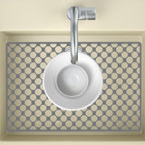 Maxbell Kitchen Sink Mat with Center Drain Grid Multipurpose Silicone Sink Protector Gray
