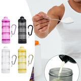 Maxbell Protein Powder Travel Container Protein Dispenser for Workout Pink