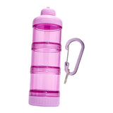 Maxbell Protein Powder Travel Container Protein Dispenser for Workout Pink