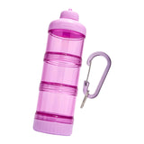 Maxbell Protein Powder Travel Container Protein Dispenser for Workout Pink