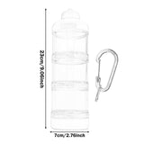 Maxbell Protein Powder Travel Container Protein Dispenser for Workout Black