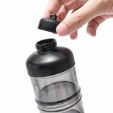 Maxbell Protein Powder Travel Container Protein Dispenser for Workout Black