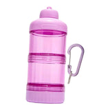 Maxbell Protein Powder Travel Container Protein Dispenser for Gym Workout Pink