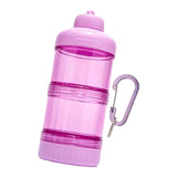 Maxbell Protein Powder Travel Container Protein Dispenser for Gym Workout Pink