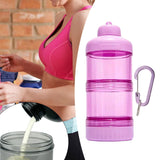 Maxbell Protein Powder Travel Container Protein Dispenser for Gym Workout Pink