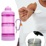 Maxbell Protein Powder Travel Container Protein Dispenser for Gym Workout Pink