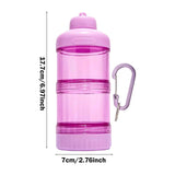 Maxbell Protein Powder Travel Container Protein Dispenser for Gym Workout Pink