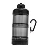 Maxbell Protein Powder Travel Container Protein Dispenser for Gym Workout Black