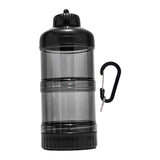 Maxbell Protein Powder Travel Container Protein Dispenser for Gym Workout Black
