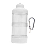 Maxbell Protein Powder Travel Container Protein Dispenser for Gym Workout White