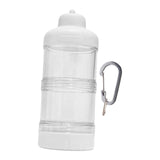 Maxbell Protein Powder Travel Container Protein Dispenser for Gym Workout White