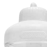 Maxbell Protein Powder Travel Container Protein Dispenser for Gym Workout White