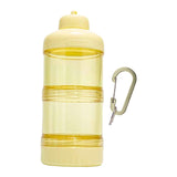Maxbell Protein Powder Travel Container Protein Dispenser for Gym Workout Yellow