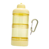 Maxbell Protein Powder Travel Container Protein Dispenser for Gym Workout Yellow