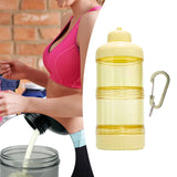 Maxbell Protein Powder Travel Container Protein Dispenser for Gym Workout Yellow