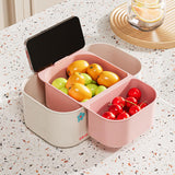 Maxbell Fruit Washing Bowl Colander Container Double Layer Stackable Draining Basket Green