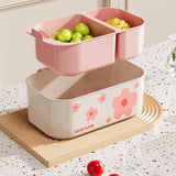 Maxbell Fruit Washing Bowl Colander Container Double Layer Stackable Draining Basket Green