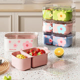 Maxbell Fruit Washing Bowl Colander Container Double Layer Stackable Draining Basket Green