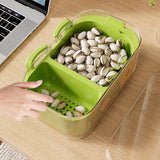 Maxbell Fruit Washing Bowl Colander Container Double Layer Stackable Draining Basket Green