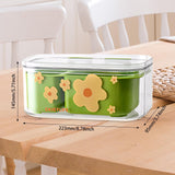 Maxbell Fruit Washing Bowl Colander Container Double Layer Stackable Draining Basket Green