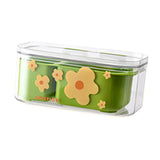 Maxbell Fruit Washing Bowl Colander Container Double Layer Stackable Draining Basket Green