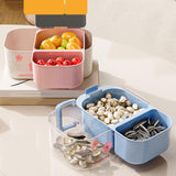 Maxbell Fruit Washing Bowl Colander Container Double Layer Stackable Draining Basket Green