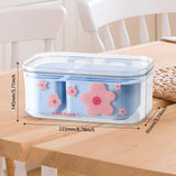 Maxbell Fruit Washing Bowl Colander Container Double Layer Stackable Draining Basket Blue