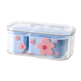 Maxbell Fruit Washing Bowl Colander Container Double Layer Stackable Draining Basket Blue