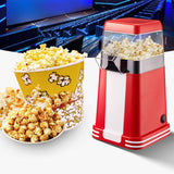 Maxbell Hot Air Popcorn Popper No Oil Popcorn Maker for Commercial Home Movie Nights