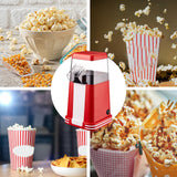 Maxbell Hot Air Popcorn Popper No Oil Popcorn Maker for Commercial Home Movie Nights