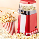 Maxbell Hot Air Popcorn Popper No Oil Popcorn Maker for Commercial Home Movie Nights