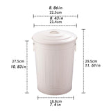 Maxbell Metal Trash Can Garbage Container Garbage Can for Kitchen Farm 8.9x11.6 inch