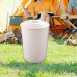 Maxbell Metal Trash Can Garbage Container Garbage Can for Kitchen Farm 8.9x11.6 inch