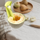 Maxbell Melon Cutter Compact Portable Fruit Slicer for Picnic Party Family Gathering