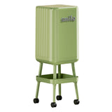 Maxbell Press Type Trash Can with Wheels Waste Paper Bucket for Bedroom Kitchen Home Green