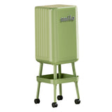 Maxbell Press Type Trash Can with Wheels Waste Paper Bucket for Bedroom Kitchen Home Green