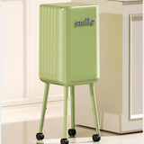 Maxbell Trash Can with Wheels Minimalist Wastebasket for Kitchen Dresser Living Room Green