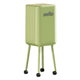 Maxbell Trash Can with Wheels Minimalist Wastebasket for Kitchen Dresser Living Room Green