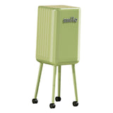 Maxbell Trash Can with Wheels Minimalist Wastebasket for Kitchen Dresser Living Room Green