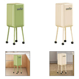 Maxbell Trash Can with Wheels Minimalist Wastebasket for Kitchen Dresser Living Room Green