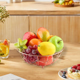 Maxbell Wire Storage Stand Vegetable Holder Holiday Pastry Wedding Fruit Basket Bowl