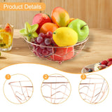 Maxbell Wire Storage Stand Vegetable Holder Holiday Pastry Wedding Fruit Basket Bowl