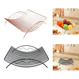 Maxbell Fruit Basket Practical Fruit Stand Holder for Restaurant Kitchen Living Room Black