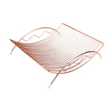 Maxbell Fruit Basket Practical Fruit Stand Holder for Restaurant Kitchen Living Room Rose Gold