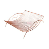 Maxbell Fruit Basket Practical Fruit Stand Holder for Restaurant Kitchen Living Room Rose Gold