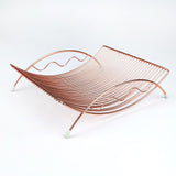 Maxbell Fruit Basket Practical Fruit Stand Holder for Restaurant Kitchen Living Room Rose Gold