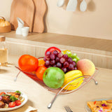 Maxbell Fruit Basket Practical Fruit Stand Holder for Restaurant Kitchen Living Room Rose Gold